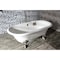 Aqua Eden Clawfoot Bathtubs, 71.63 L, 31.5 W, White/Brushed Nickel, Cast Iron VCTDE7232NL8 - alternate 4